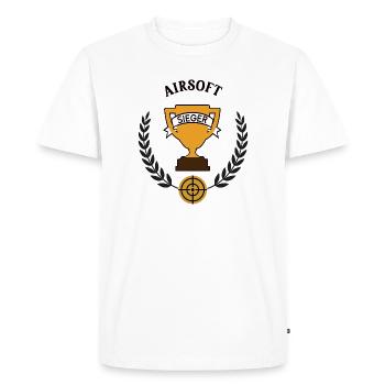Airsoft Winner Airsoft Player Player Team Victory - Men's Premium Organic T-Shirt - white - Front - Nico (187cm)