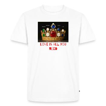 Crown of colorful gemstones - Men's Premium Organic T-Shirt - white - Front - Nico (187cm)