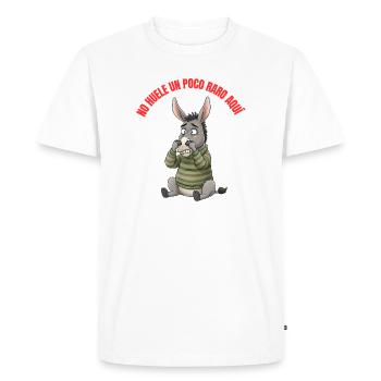 Ça ne sent pas un peu bizarre ici. Citations de Lqsav - T-shirt Premium bio Homme - blanc - Devant - Nico (187cm)