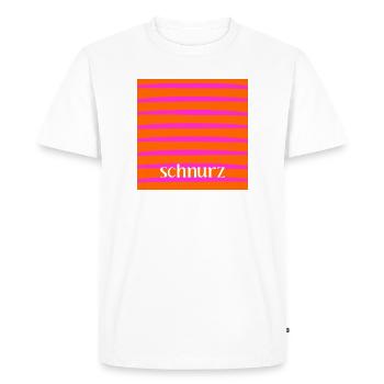 SCHNURZ BEEP DOESN'T MATTER - Men's Premium Organic T-Shirt - white - Front - Nico (187cm)