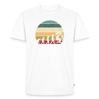 Gamer Jeu Vidéo Blueberry Vintage Gaming - T-shirt Premium bio Homme - blanc - Devant - Nico (187cm)