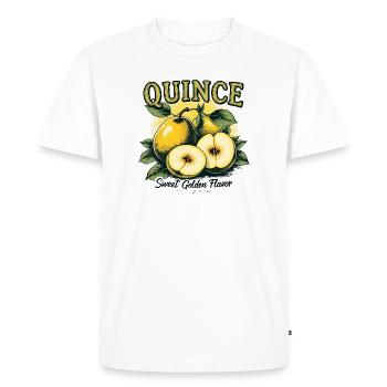Quince Vintage - Men's Premium Organic T-Shirt - white - Front - Nico (187cm)
