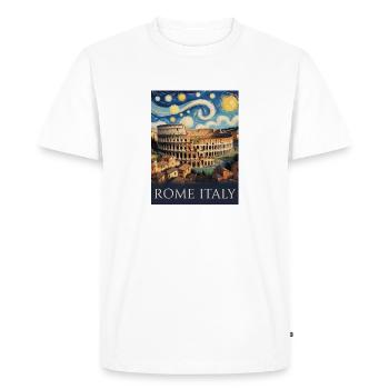 Rome - T-shirt Premium bio Homme - blanc - Devant - Nico (187cm)