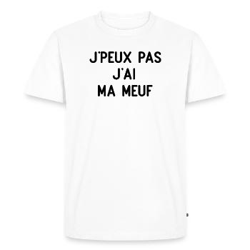 I can't, I have my girl - Men's Premium Organic T-Shirt - white - Front - Nico (187cm)