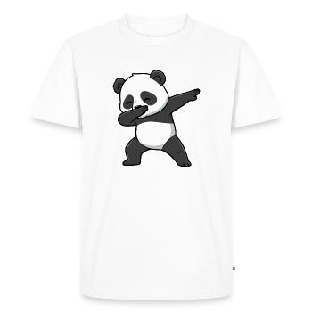 Dabbing Panda - T-shirt Premium bio Homme - blanc - Devant - Nico (187cm)