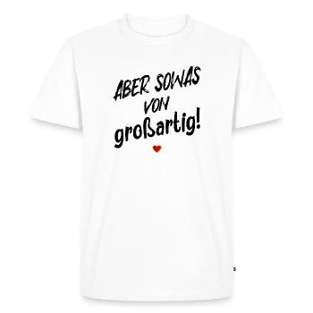 SOYEZ DE GRANDS DICTONS DE LOUANGE - T-shirt Premium bio Homme - blanc - Devant - Nico (187cm)