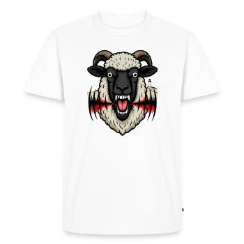 Moutons sur Texel - T-shirt Premium bio Homme - blanc - Devant - Nico (187cm)