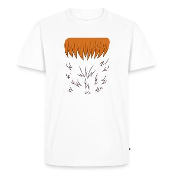 Drôle Poule Poulet Animal Ventre Costume Paresseux DIY - T-shirt Premium bio Homme - blanc - Devant - Nico (187cm)