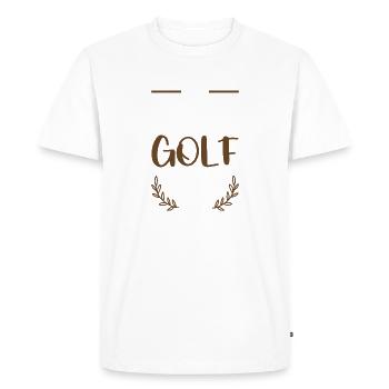 I Love Golf Motif - T-shirt Premium bio Homme - blanc - Devant - Nico (187cm)