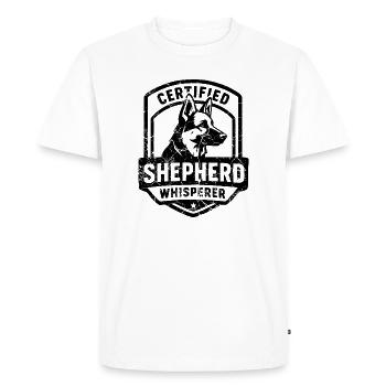 Chemise de berger allemand pour les éleveurs et les fans de chiens - T-shirt Premium bio Homme - blanc - Devant - Nico (187cm)