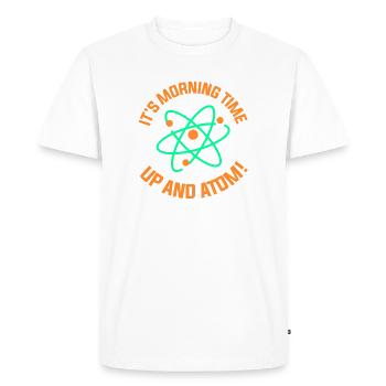 Chimie Chimiste Professeur de chimie - T-shirt Premium bio Homme - blanc - Devant - Nico (187cm)