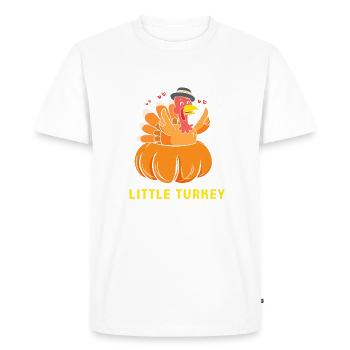 Thanksgiving Maman Maman Maman Grand-mère - T-shirt Premium bio Homme - blanc - Devant - Nico (187cm)
