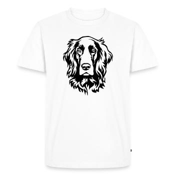 Irish Setter Head - Men's Premium Organic T-Shirt - white - Front - Nico (187cm)