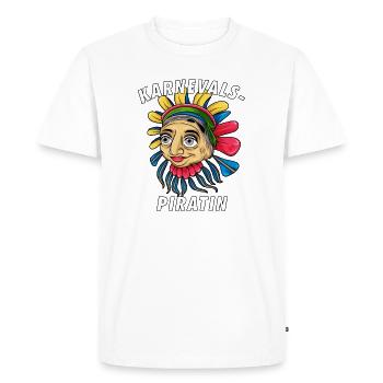 CARNIVAL PIRATE - Men's Premium Organic T-Shirt - white - Front - Nico (187cm)