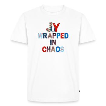 Christmas typography design - Men's Premium Organic T-Shirt - white - Front - Nico (187cm)