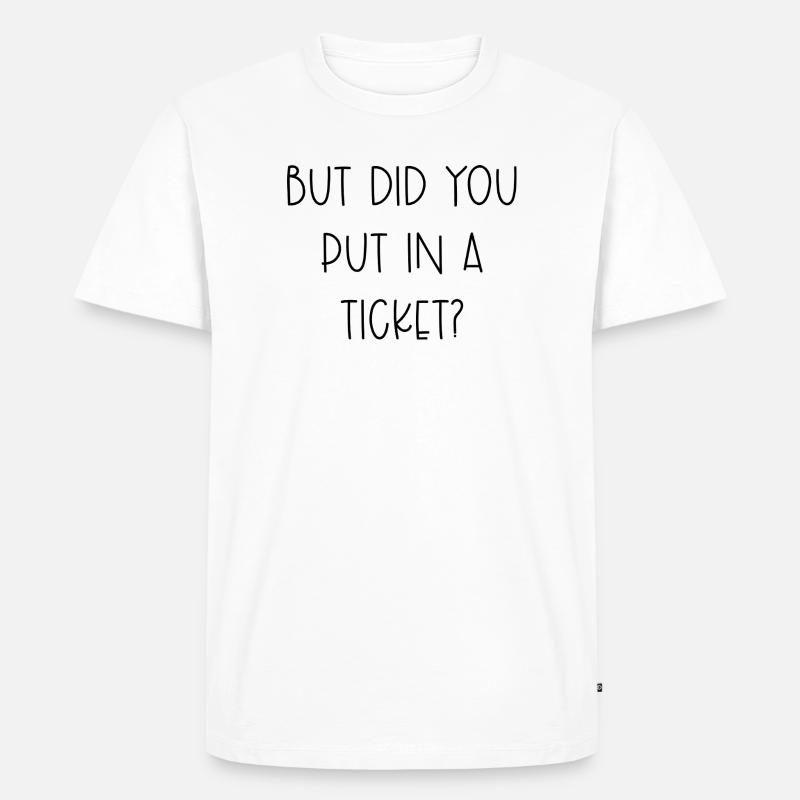 Lustiges IT-Support-Tech-Helpdesk-Ticket-Geschenk - Männer Premium Bio T-Shirt - Weiß