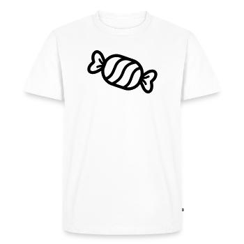 candy - Men's Premium Organic T-Shirt - white - Front - Nico (187cm)