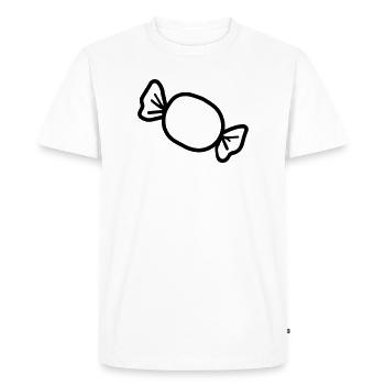 candy - Men's Premium Organic T-Shirt - white - Front - Nico (187cm)