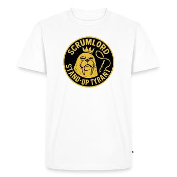 Scrum Lord StandUp Tyran - T-shirt Premium bio Homme - blanc - Devant - Nico (187cm)