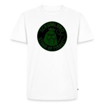 Scrumlord Stand-Up Tyrannie - T-shirt Premium bio Homme - blanc - Devant - Nico (187cm)