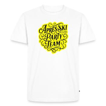 Après-ski Party Team Dire - T-shirt Premium bio Homme - blanc - Devant - Nico (187cm)