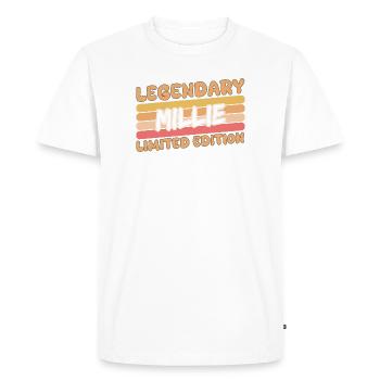 Millie as a name - Men's Premium Organic T-Shirt - white - Front - Nico (187cm)