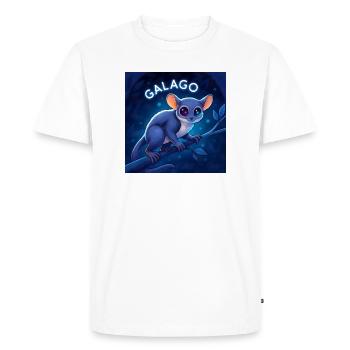 Galago Night Eyes Soft Toy Charm - Men's Premium Organic T-Shirt - white - Front - Nico (187cm)