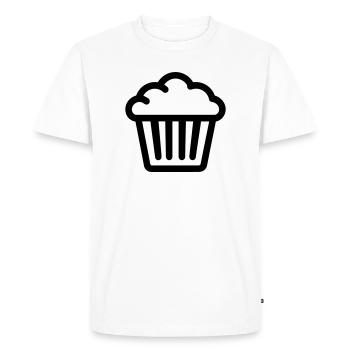 muffin - Men's Premium Organic T-Shirt - white - Front - Nico (187cm)
