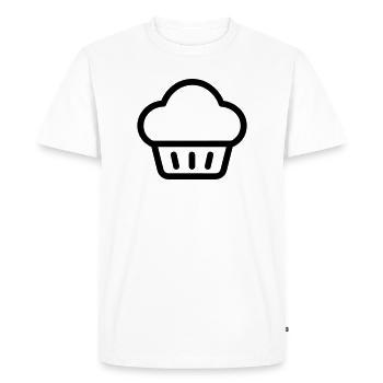 muffin - Men's Premium Organic T-Shirt - white - Front - Nico (187cm)