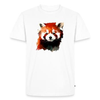 petit panda - T-shirt Premium bio Homme - blanc - Devant - Nico (187cm)