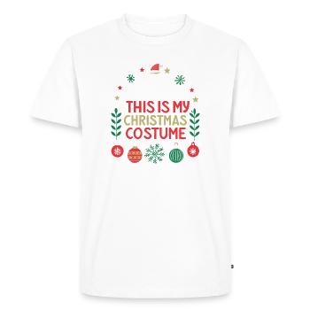 Christmas Inflation Costume Christmas - Men's Premium Organic T-Shirt - white - Front - Nico (187cm)