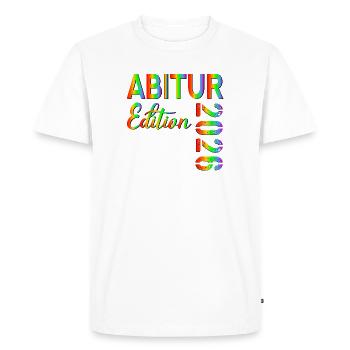 REMISE DES DIPLÔMES DE L’ÉCOLE SECONDAIRE RAINBOW 2026 - T-shirt Premium bio Homme - blanc - Devant - Nico (187cm)