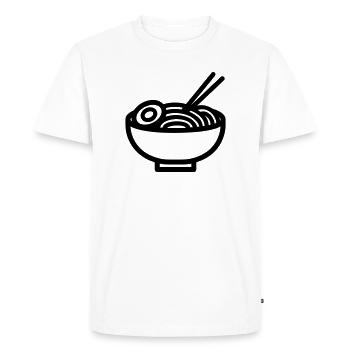 Ramen - Men's Premium Organic T-Shirt - white - Front - Nico (187cm)