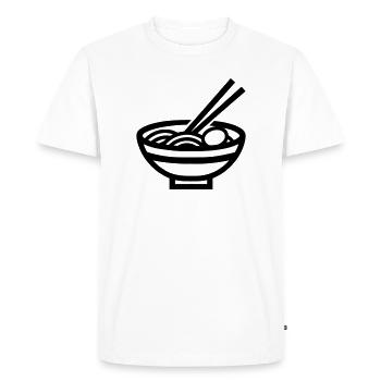 Ramen - Men's Premium Organic T-Shirt - white - Front - Nico (187cm)