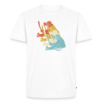 Para Handicap Eishockey - Men's Premium Organic T-Shirt - white - Front - Nico (187cm)