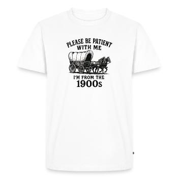 S’il vous plaît, soyez indulgent avec moi, je viens de la - T-shirt Premium bio Homme - blanc - Devant - Nico (187cm)
