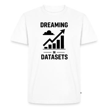 Data Analyst Saying Funny Data Analyst Gift - Men's Premium Organic T-Shirt - white - Front - Nico (187cm)