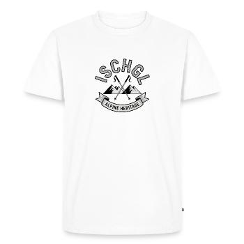 Ischgl - Création de souvenirs - T-shirt Premium bio Homme - blanc - Devant - Nico (187cm)