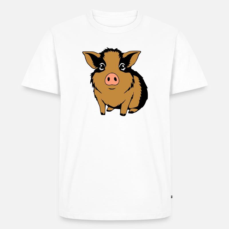 Meerschweinchen T-shirt Geschenk - Männer Premium Bio T-Shirt - Weiß
