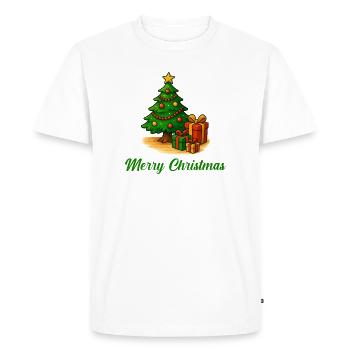 Cadeaux de sapin de Noël - T-shirt Premium bio Homme - blanc - Devant - Nico (187cm)