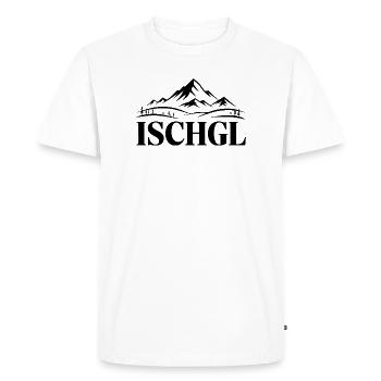 Ischgl - Création de souvenirs - T-shirt Premium bio Homme - blanc - Devant - Nico (187cm)