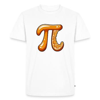 Orange Pi Math - Men's Premium Organic T-Shirt - white - Front - Nico (187cm)