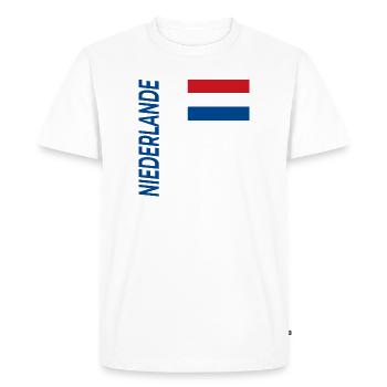 Alkmaar - Men's Premium Organic T-Shirt - white - Front - Nico (187cm)