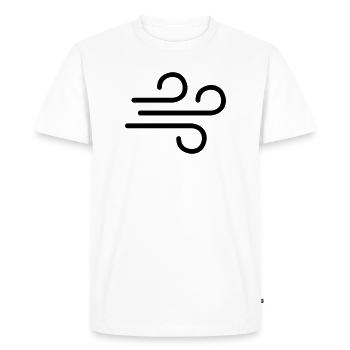 Vent - T-shirt Premium bio Homme - blanc - Devant - Nico (187cm)
