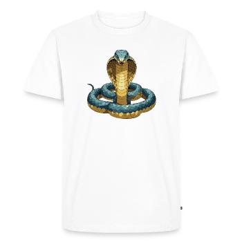 Serpent3 - T-shirt Premium bio Homme - blanc - Devant - Nico (187cm)