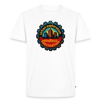 Urbex - Urban Exploration - Men's Premium Organic T-Shirt - white - Front - Nico (187cm)