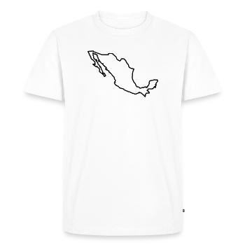 Mexico Outline - Men's Premium Organic T-Shirt - white - Front - Nico (187cm)