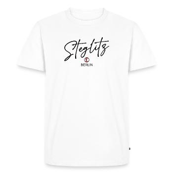 Steglitz - Drapeau de Berlin - Ours de Berlin - T-shirt Premium bio Homme - blanc - Devant - Nico (187cm)