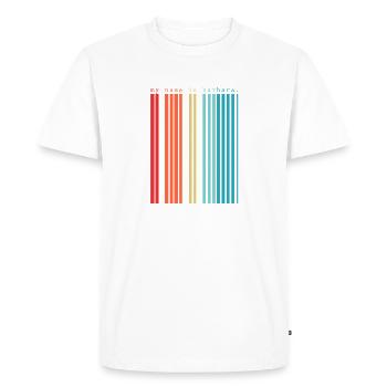 Je m’appelle Barbara - T-shirt Premium bio Homme - blanc - Devant - Nico (187cm)