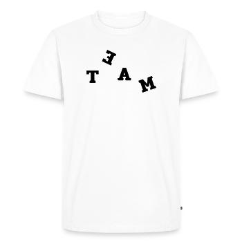 Team - Men's Premium Organic T-Shirt - white - Front - Nico (187cm)